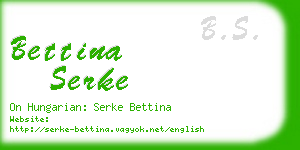 bettina serke business card